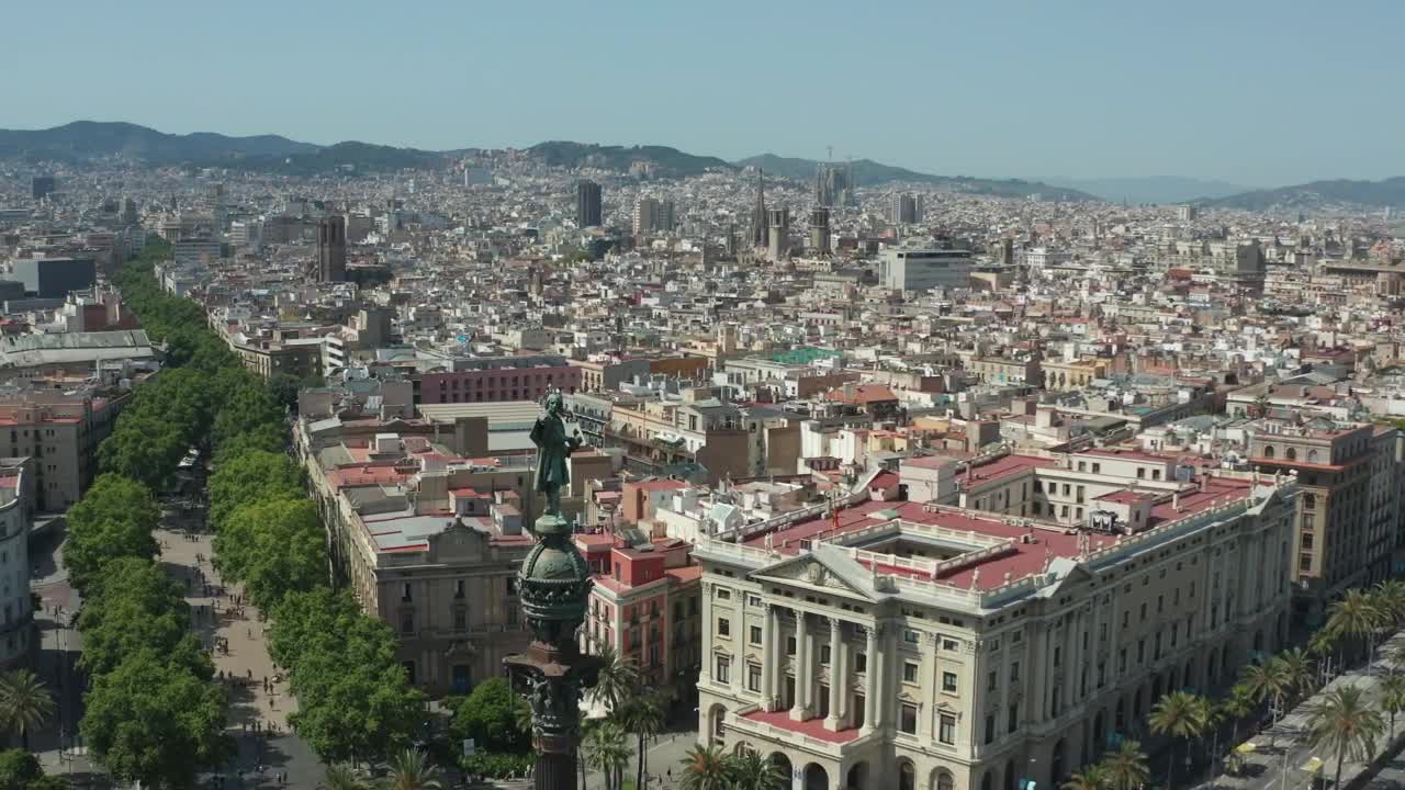 Download Stock Video Barcelona City From Above Live Wallpaper For PC