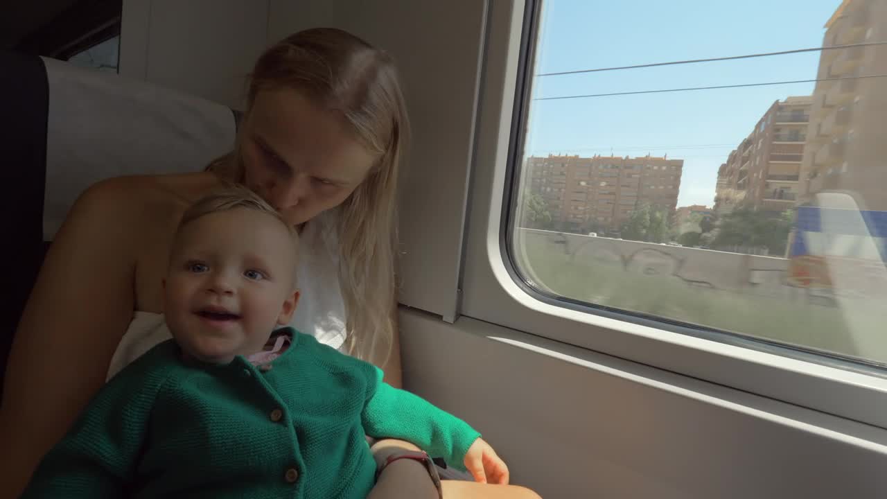 Download Stock Video Baby Enjoying A Train Journey Live Wallpaper For PC