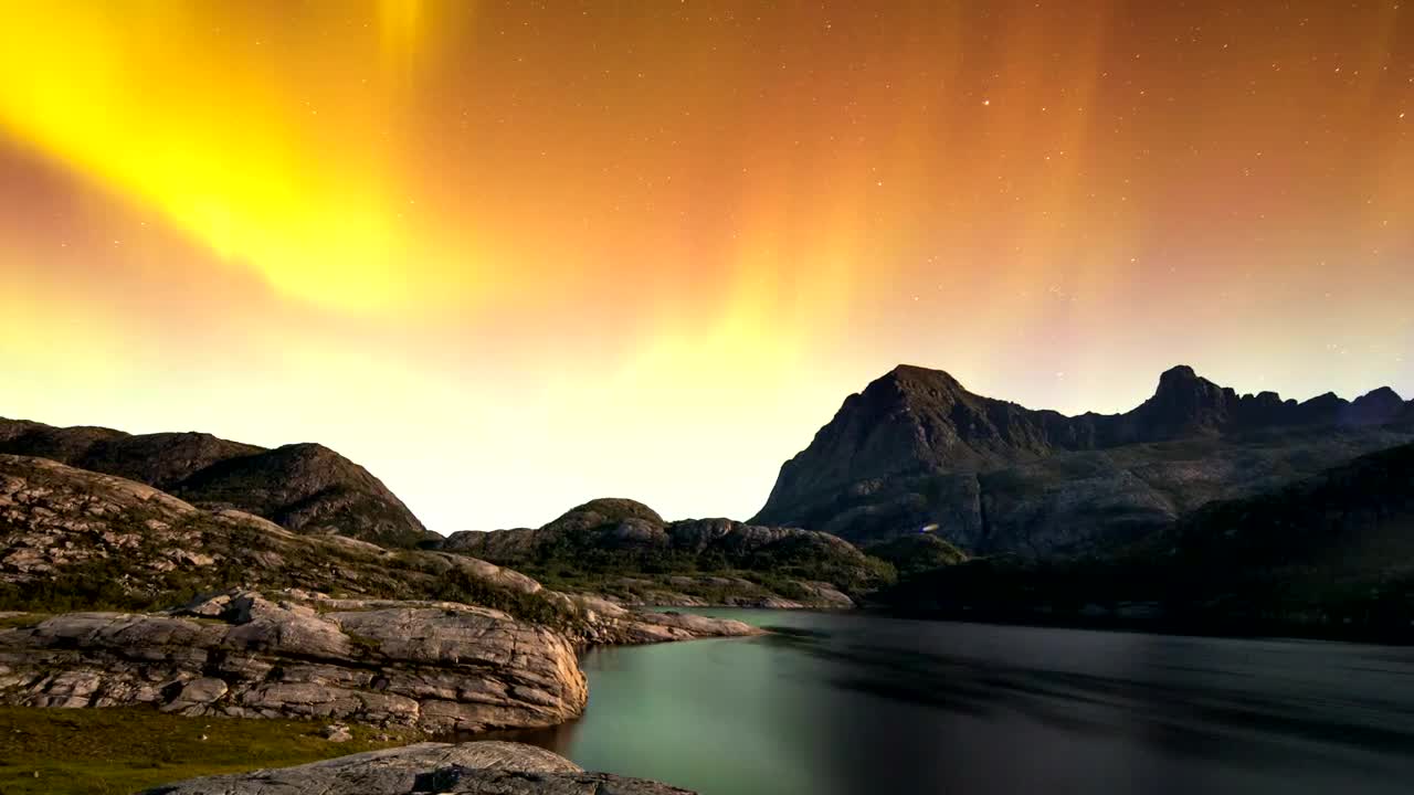 Download Stock Video Aurora Borealis At Dawn Live Wallpaper For PC