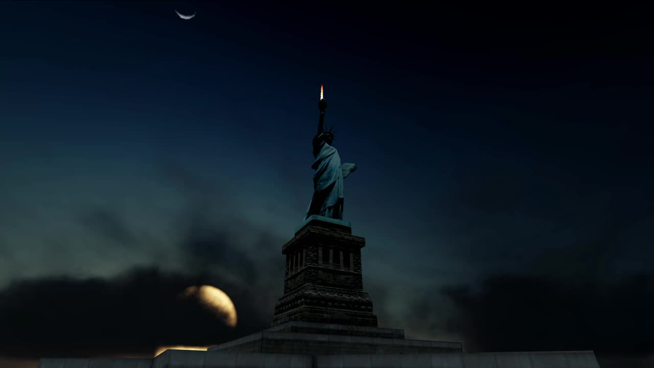 Download Stock Video Animation Of A Statue Of Liberty Live Wallpaper For PC