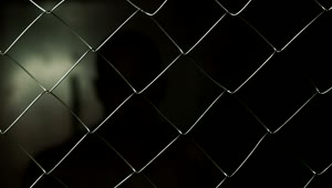 Download Stock Video Angry Prisoner Behind A Wire Fence Live Wallpaper For PC