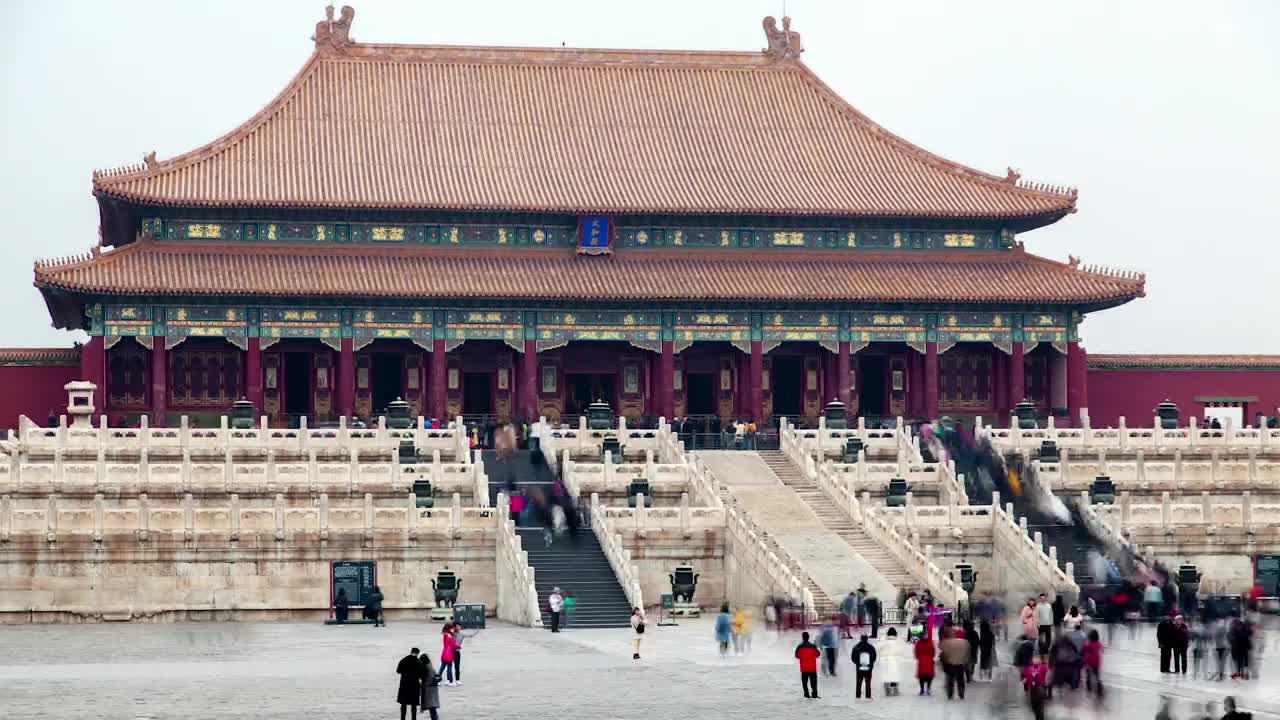 Download Stock Video Ancient Chinese Building And Hordes Of Tourist Live Wallpaper For PC