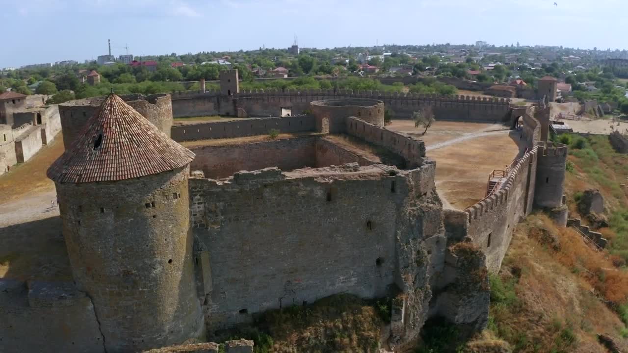 Download Stock Video Ancient Castle From High In The Air Live Wallpaper For PC