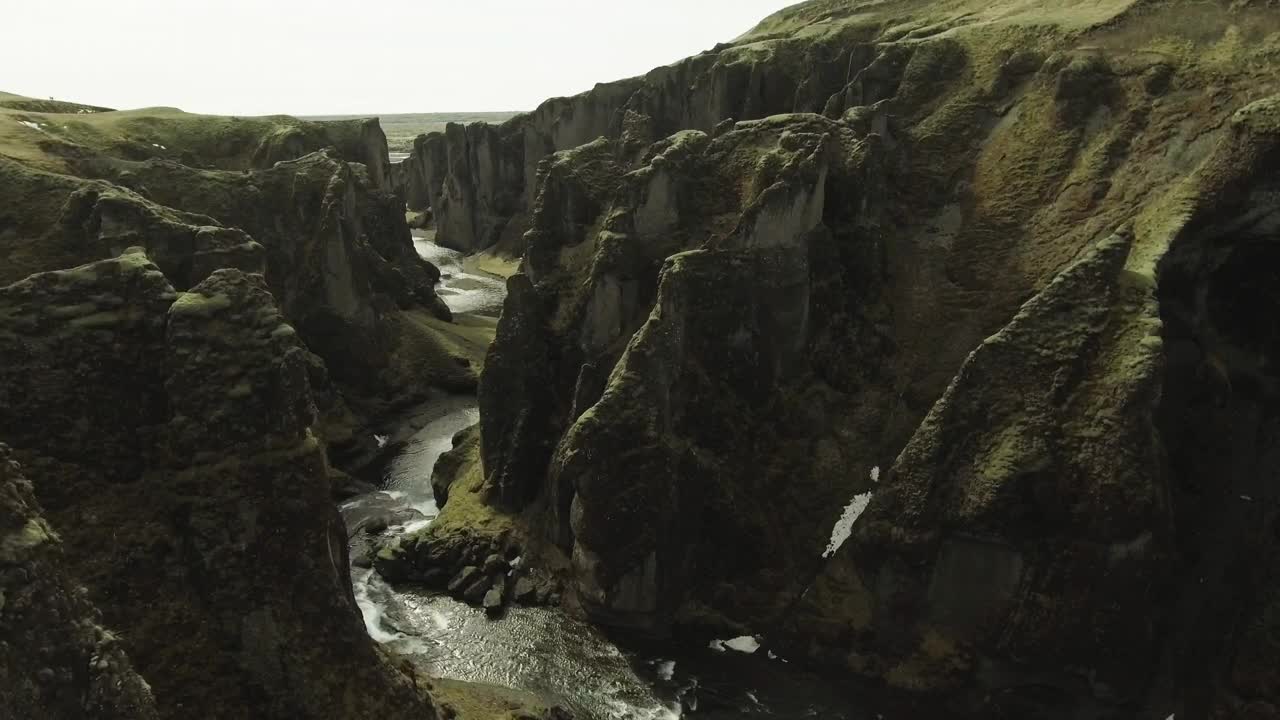 Download Stock Video Ancient Canyon Covered In Moss Live Wallpaper For PC