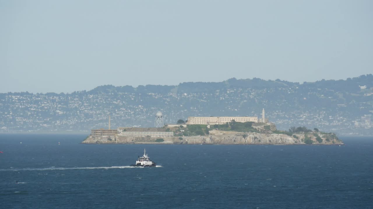 Download Stock Video Alcatraz Prison Seen From Afar Live Wallpaper For PC