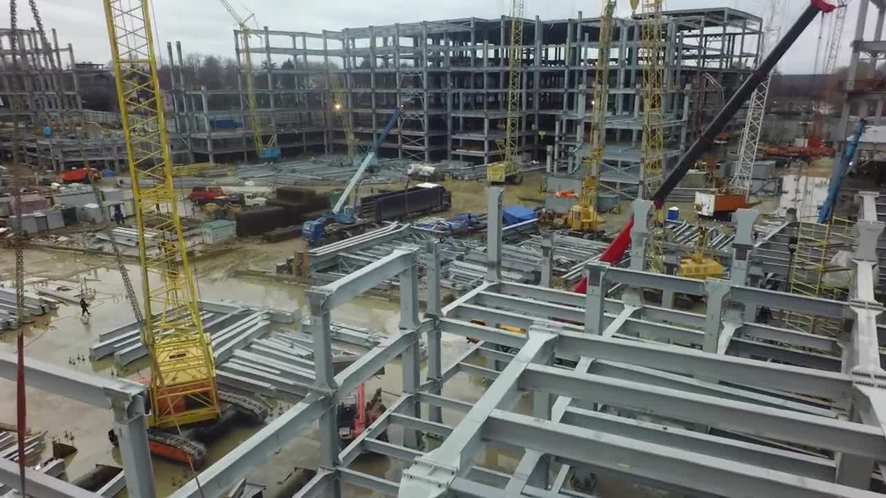 Download Stock Video Building Frames In A Construction Site Live Wallpaper For PC