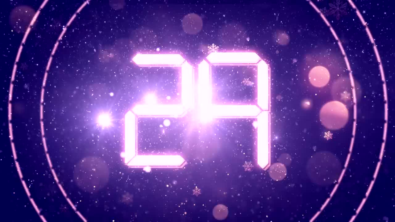 Download Stock Video Bright Countdown For New Year On Purple Background Live Wallpaper For PC