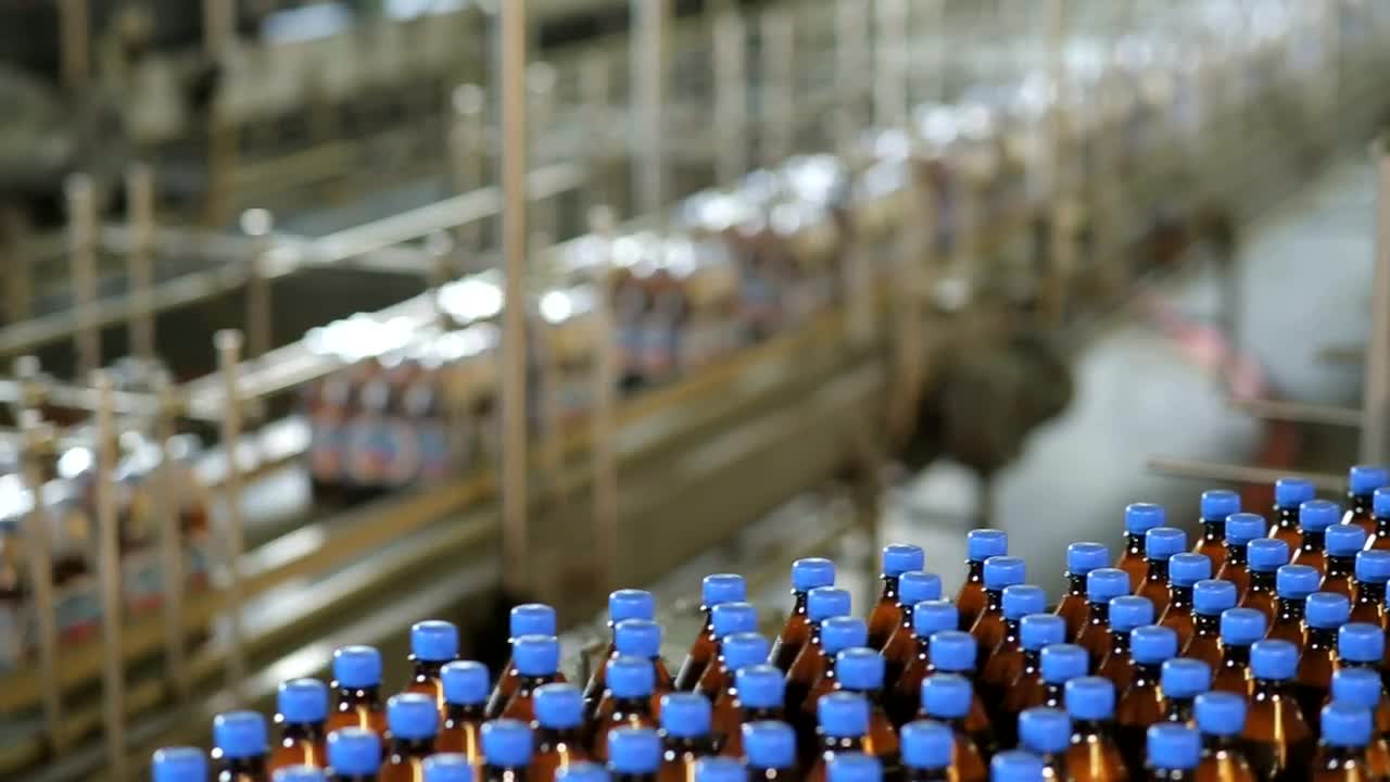 Download Stock Video Beer Bottle Production Line In The Factory Live Wallpaper For PC