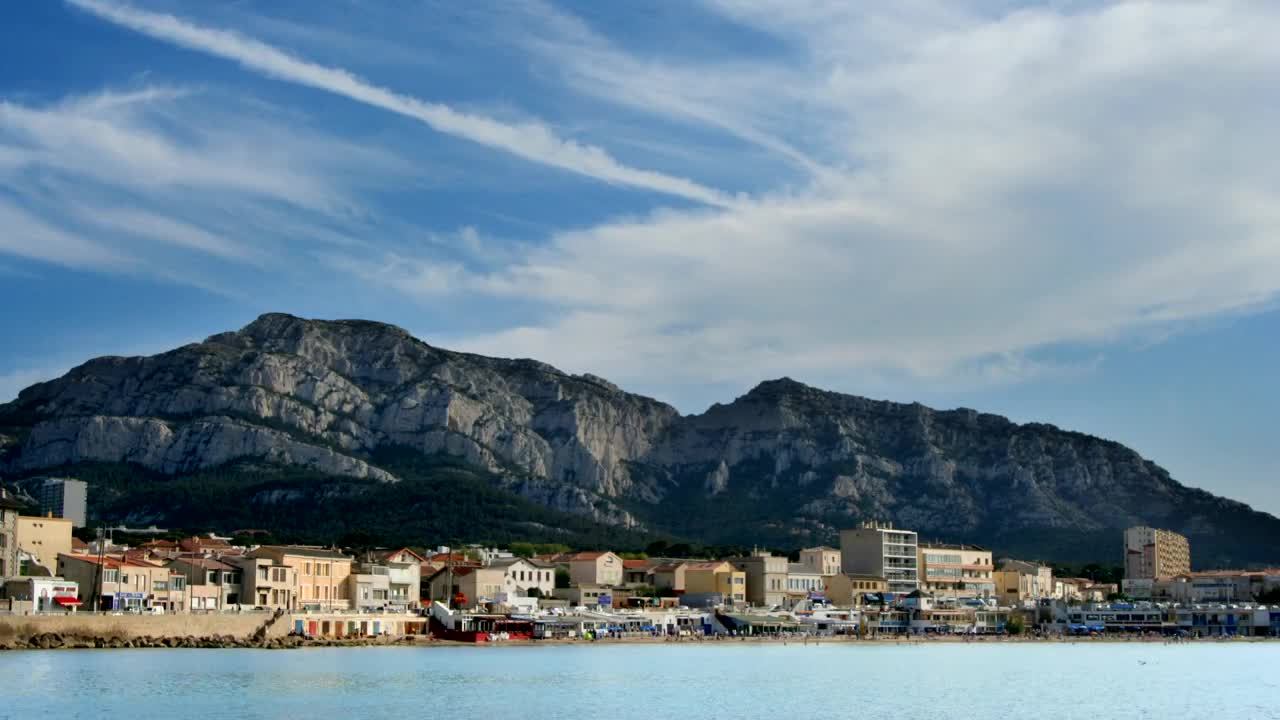 Download Stock Video Beach Town In France Near Mountains Live Wallpaper For PC