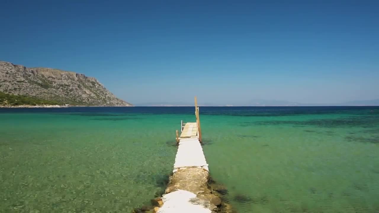 Download Stock Video Beach Pier On Turquoise Waters Live Wallpaper For PC