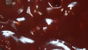 Download Video Stock Close Up Of Barbecue Sauce Bubbles Exploding Live Wallpaper For PC