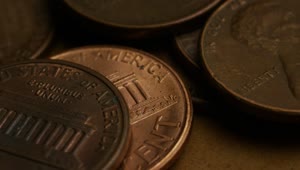 Download Video Stock Close Up Of American Pennies Rotating Live Wallpaper For PC