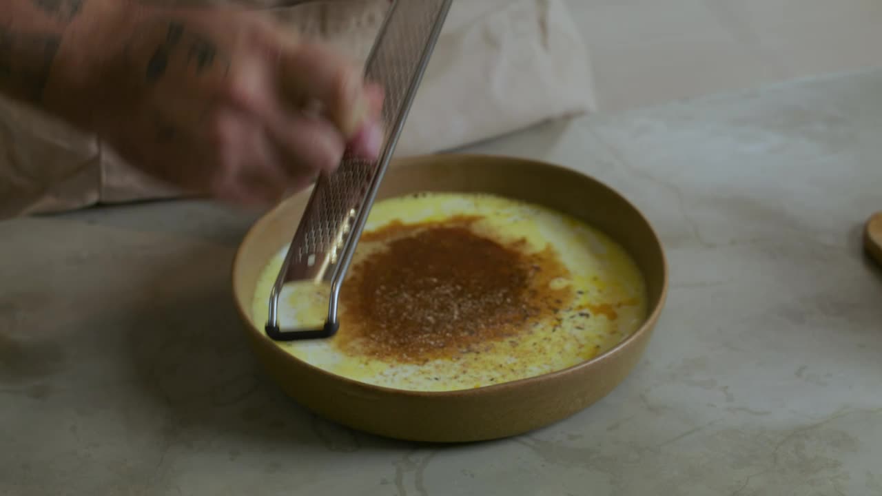 Download Video Stock Close Shot Of A Cook Preparing A Dish Live Wallpaper For PC