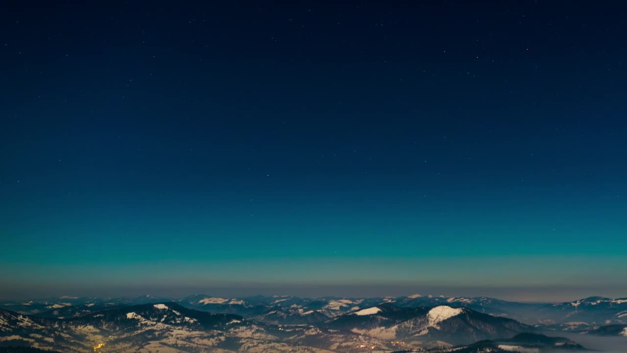 Download Video Stock Clear Blue Sky Over Winter Mountains At Dusk Live Wallpaper For PC