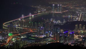 Download Video Stock Cityscape Of Busan City At Night Live Wallpaper For PC