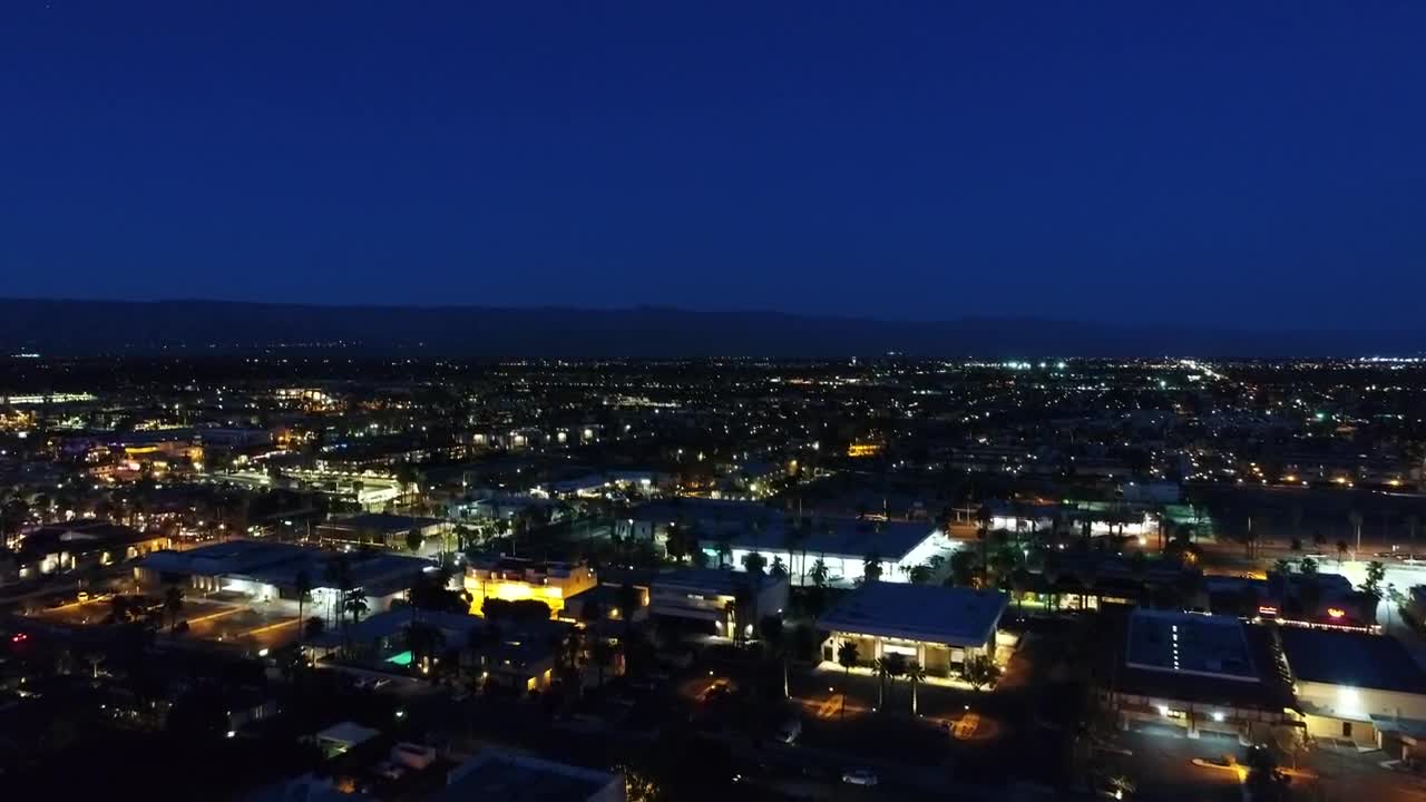 Download Video Stock City Seen From The Heights At Night Live Wallpaper For PC