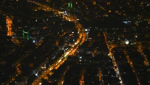 Download Video Stock City Lights At Night Seen From The Sky Live Wallpaper For PC