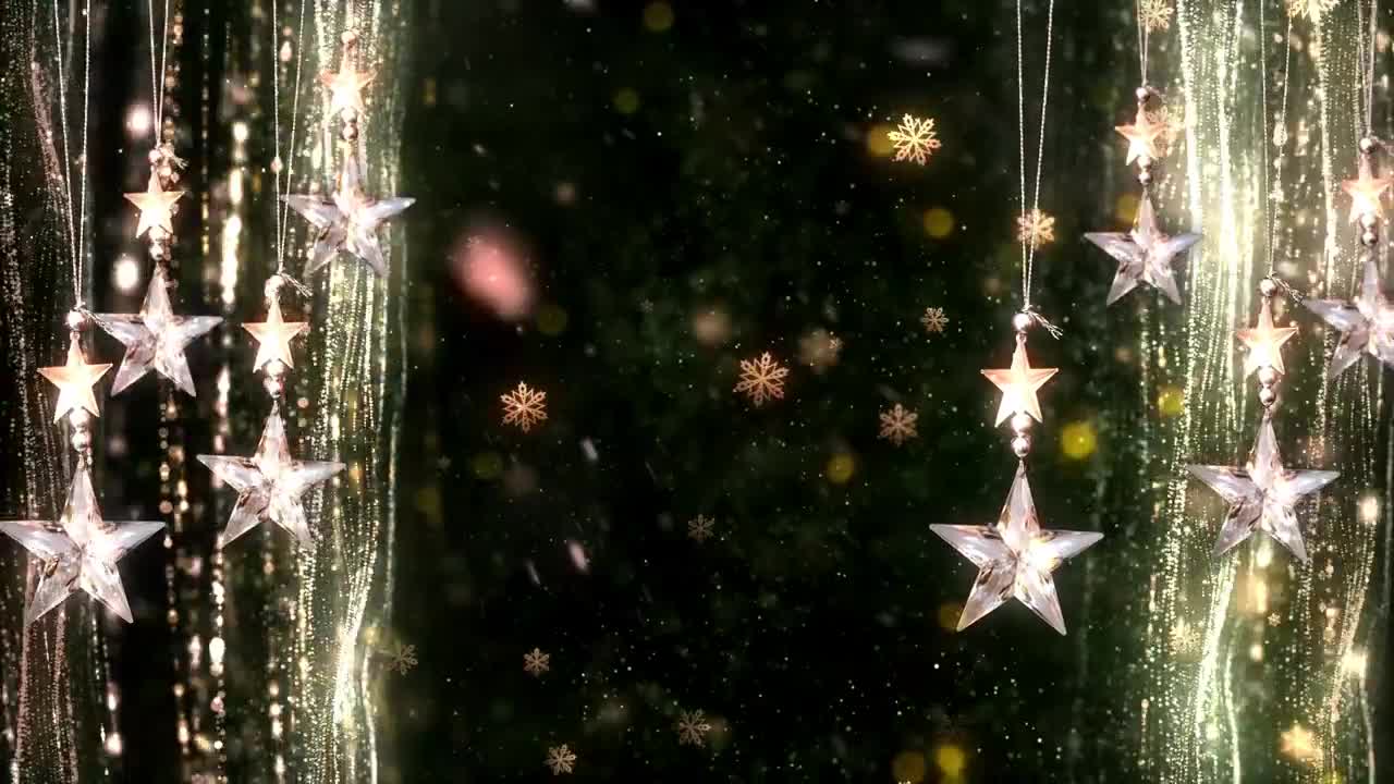 Download Video Stock Christmas Hanging Stars Live Wallpaper For PC