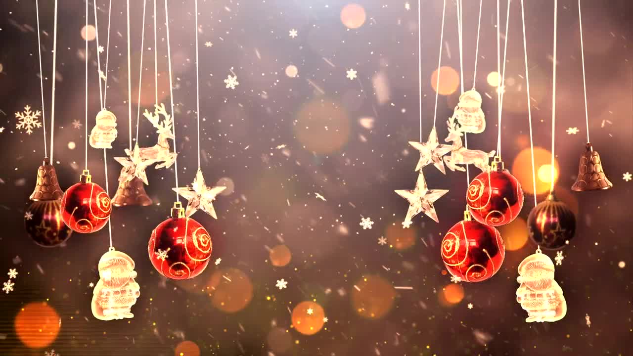 Download Video Stock Christmas Hanging Decorations Live Wallpaper For PC