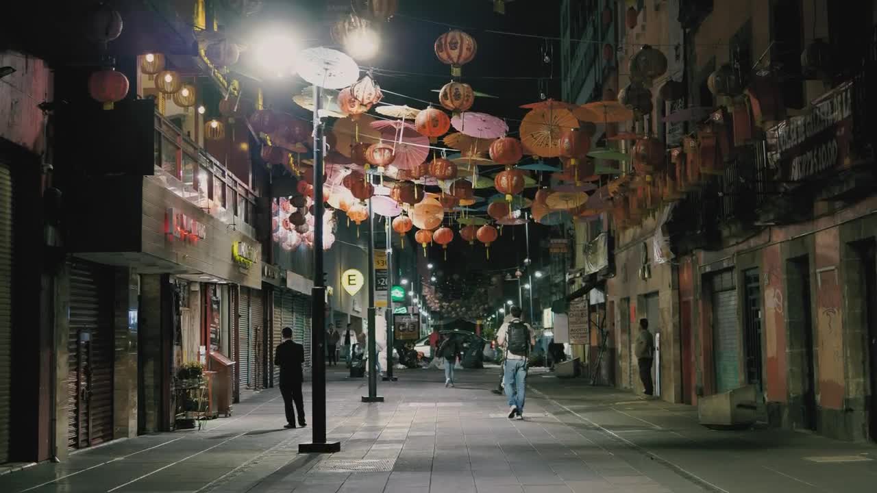 Download Video Stock Chinatown Street At Night Live Wallpaper For PC