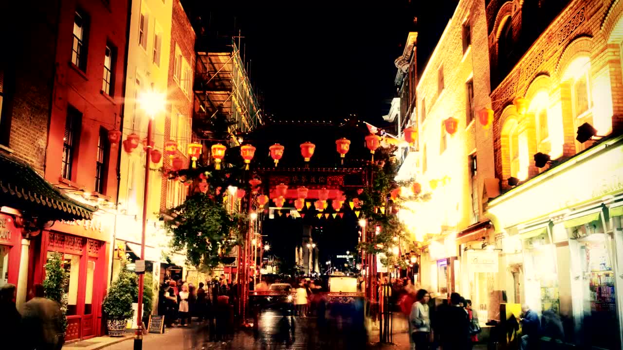 Download Video Stock Chinatown At Night Time Live Wallpaper For PC