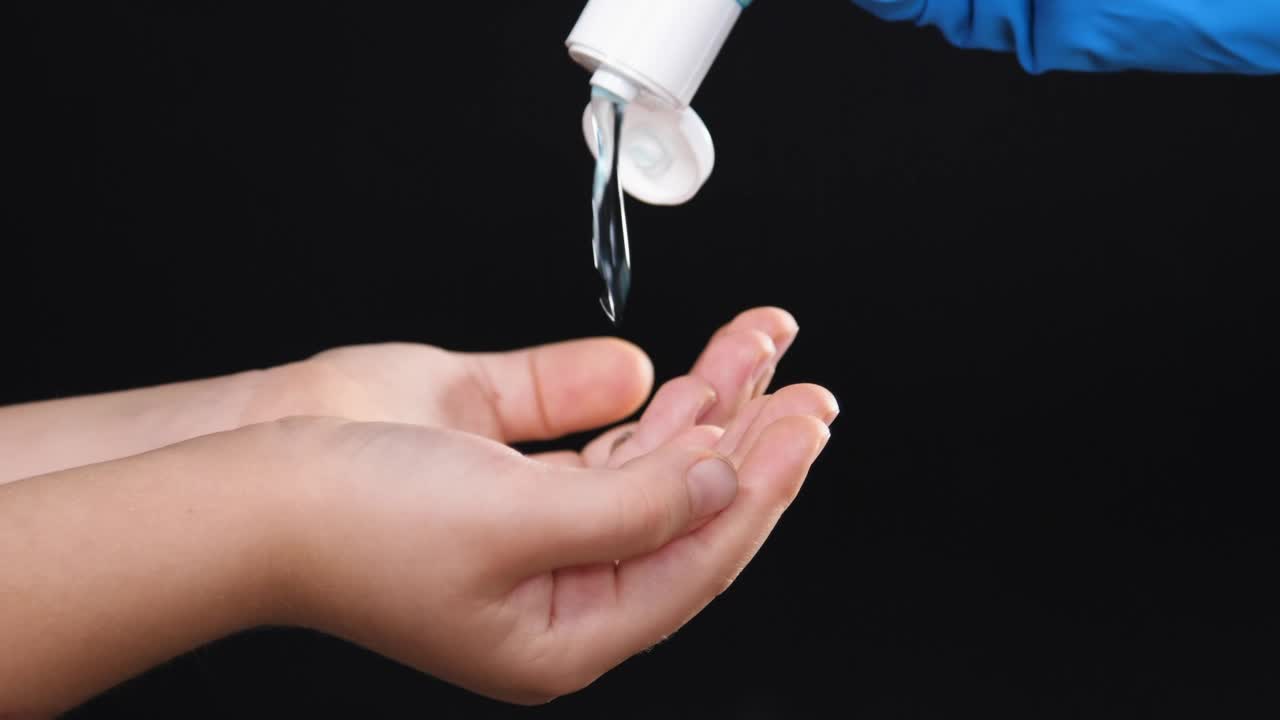 Download Video Stock Child Hands Using Hand Sanitizer Live Wallpaper For PC