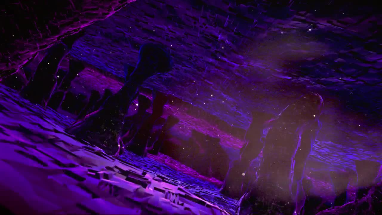 Download Video Stock Cavern In Purple Tones D Animation Live Wallpaper For PC