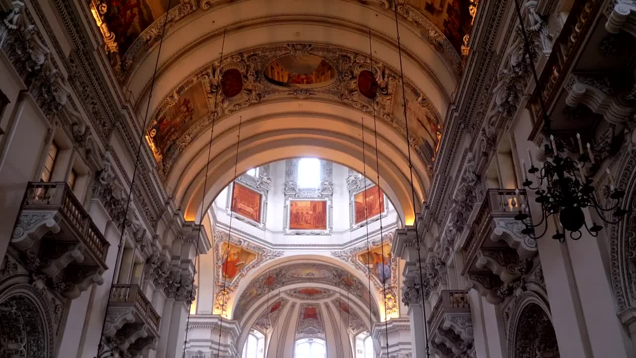 Download Video Stock Cathedral Interior View In Salzburg Live Wallpaper For PC