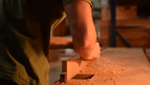 Download Video Stock Carpenter Sanding A Wood In His Workshop Live Wallpaper For PC