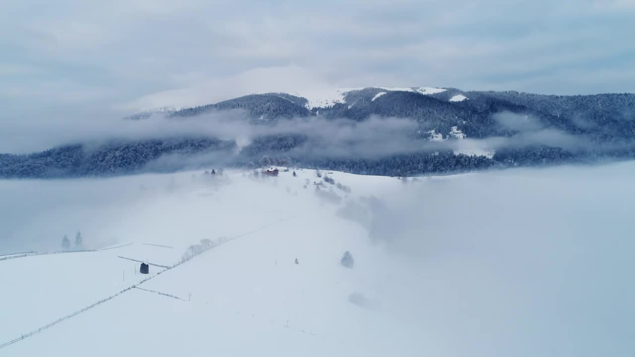 Download Video Stock Cabin In The Middle Of A Snowy Mountain Live Wallpaper For PC