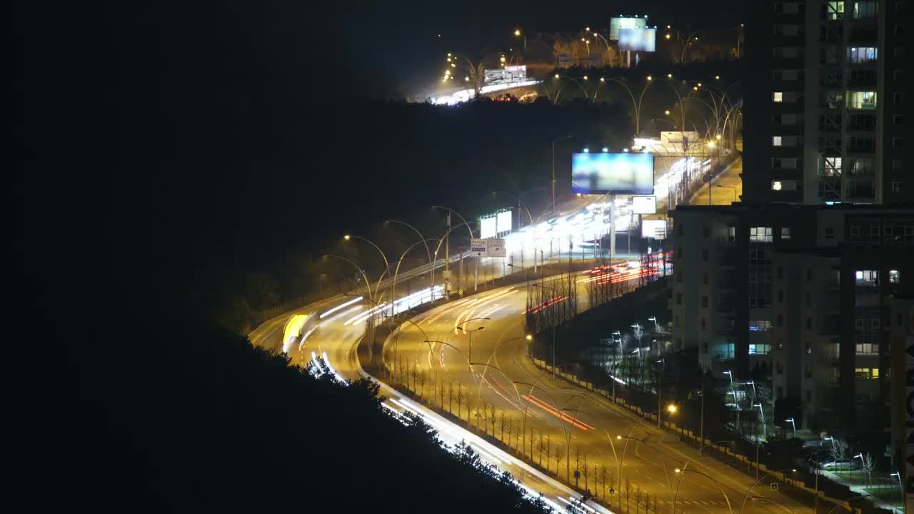 Download Video Stock Busy Road At Night Time Lapse Live Wallpaper For PC