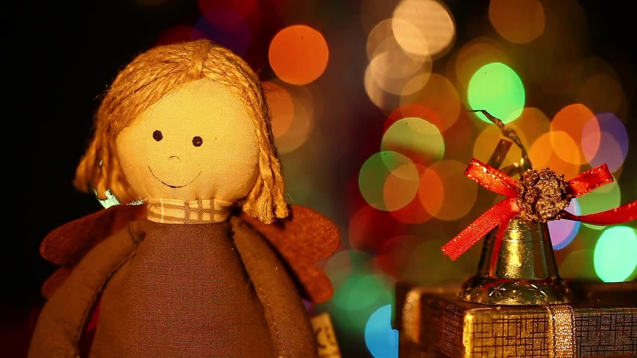 Download Stock Video Decorative Rag Doll At Christmas Time Live Wallpaper For PC