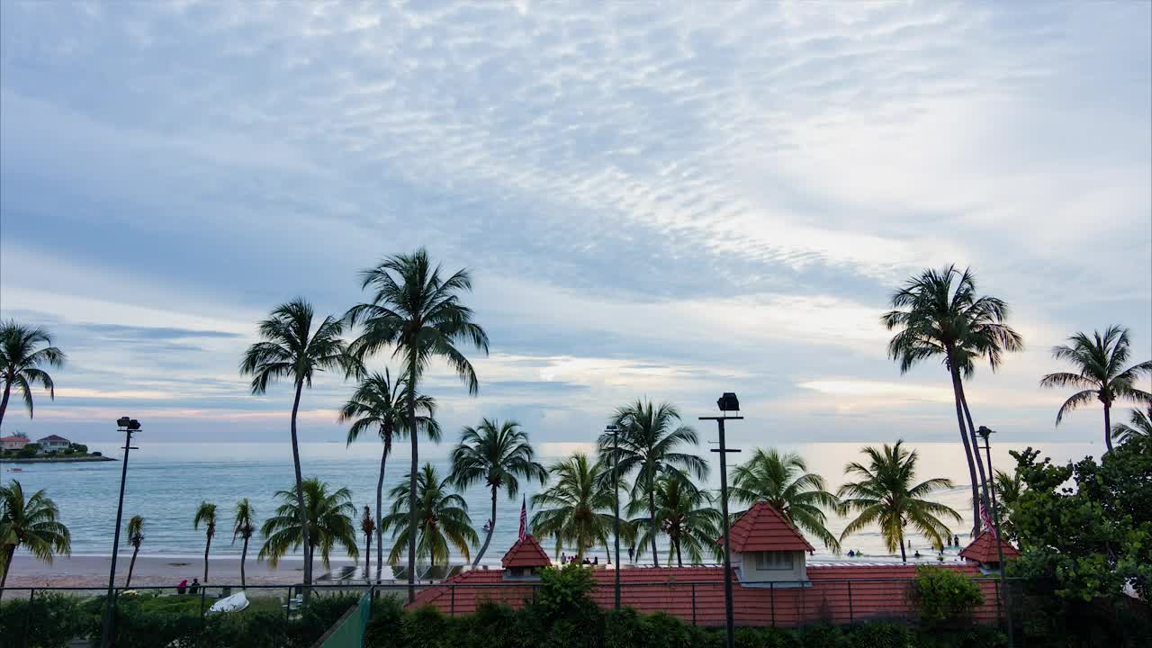 Download Stock Video Darkness Setting In On A Tropical Beach Live Wallpaper For PC