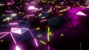 Download Stock Video Cyberpunk Style Purple Laser Lights Surface Live Wallpaper For PC