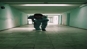 Download Stock Video Creepy Zombie Male Nurse Approaching Down A Hallway Live Wallpaper For PC