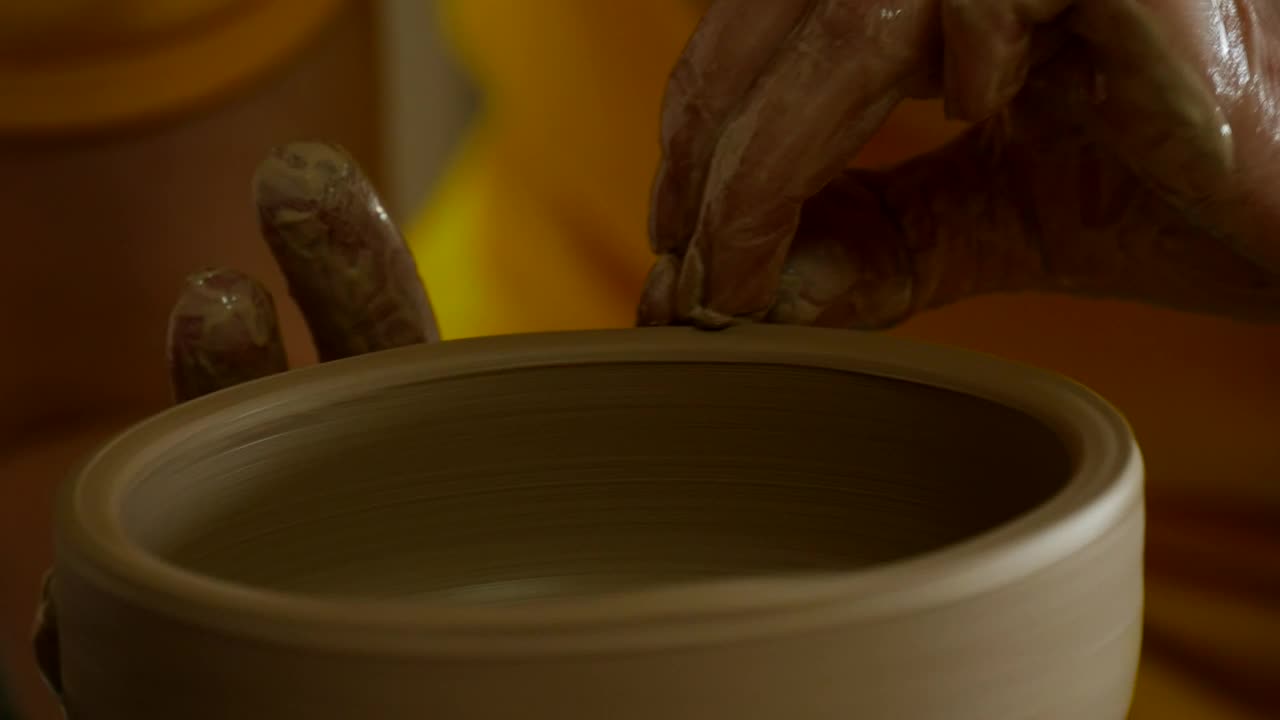 Download Stock Video Craftsman Making A Clay Vase Live Wallpaper For PC