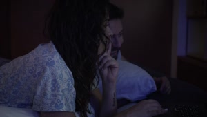 Download Stock Video Couple Surfing The Internet Together At Night Live Wallpaper For PC
