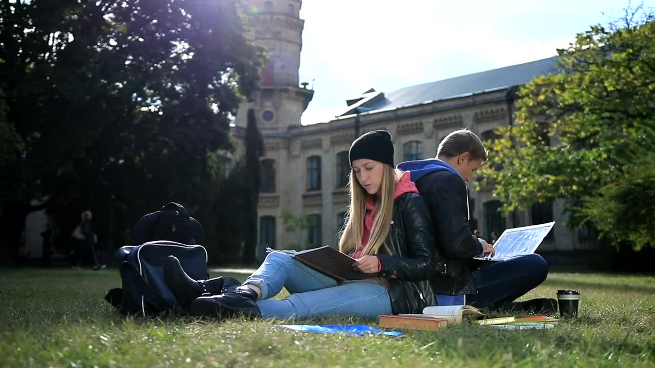 Download Stock Video Couple Learning Outside Live Wallpaper For PC