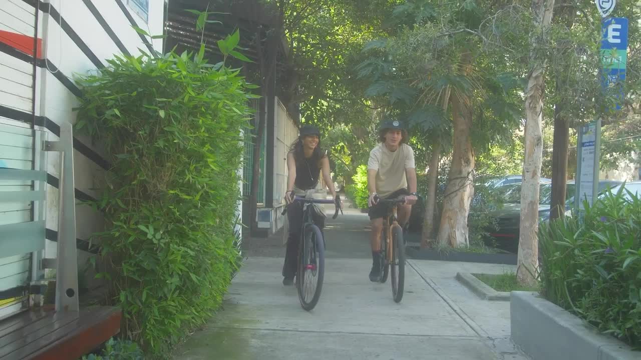 Download Stock Video Couple Having A Bike Ride Live Wallpaper For PC