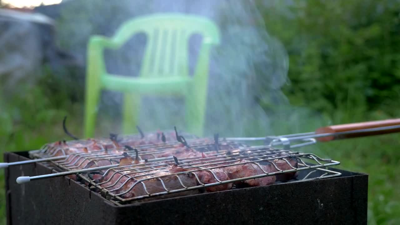 Download Stock Video Cooking Meat In The Garden Live Wallpaper For PC