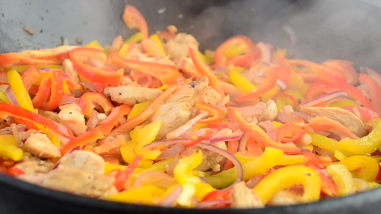 Download Stock Video Cooking Chicken With Chilies Live Wallpaper For PC