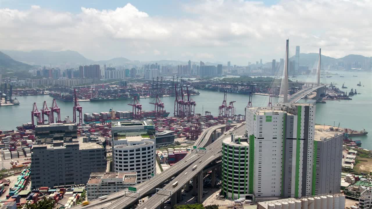 Download Stock Video Containerport And Harbor In Hong Kong Live Wallpaper For PC