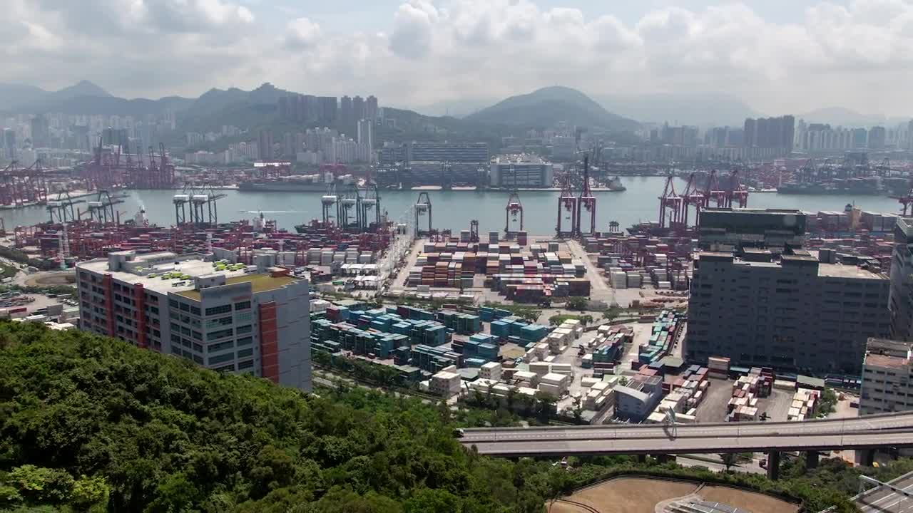 Download Stock Video Container Terminal And Port In Hong Kong Live Wallpaper For PC