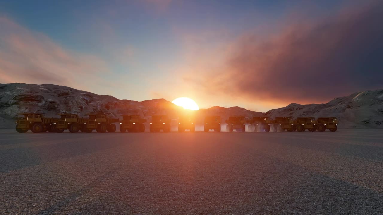 Download Stock Video Construction Trucks In The Desert Live Wallpaper For PC