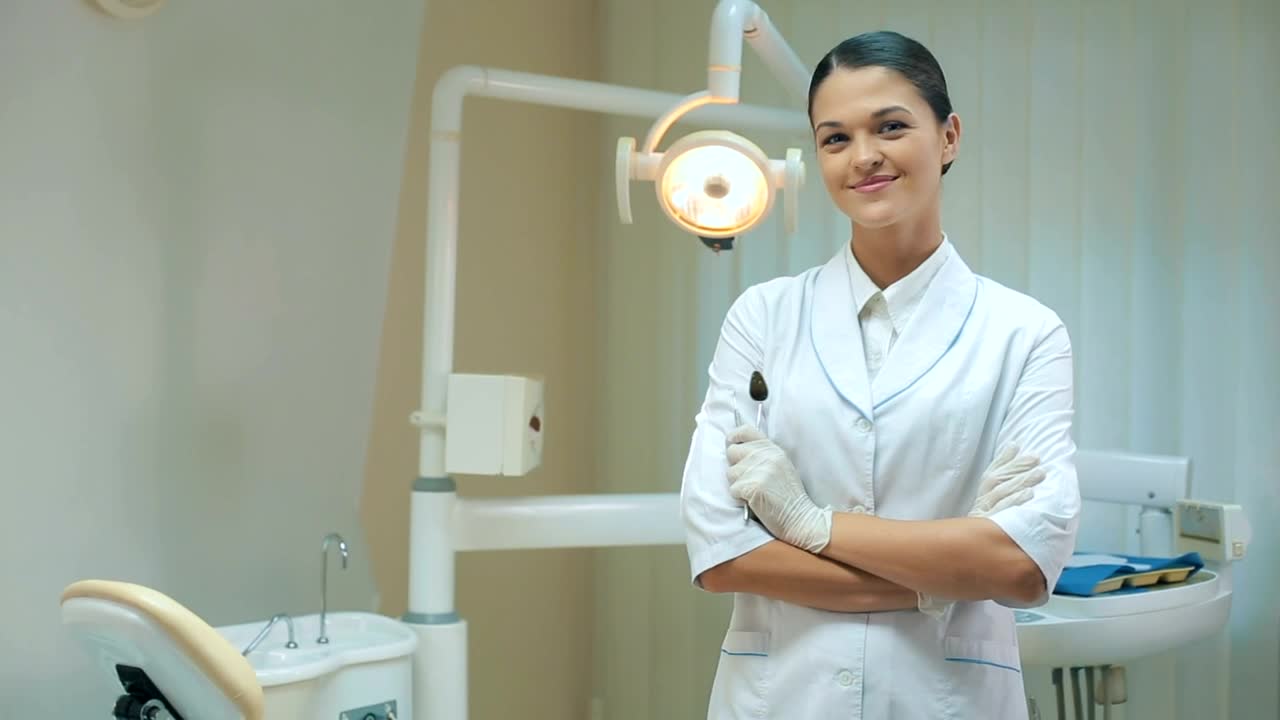 Download Stock Video Confident And Professional Female Dentist Live Wallpaper For PC