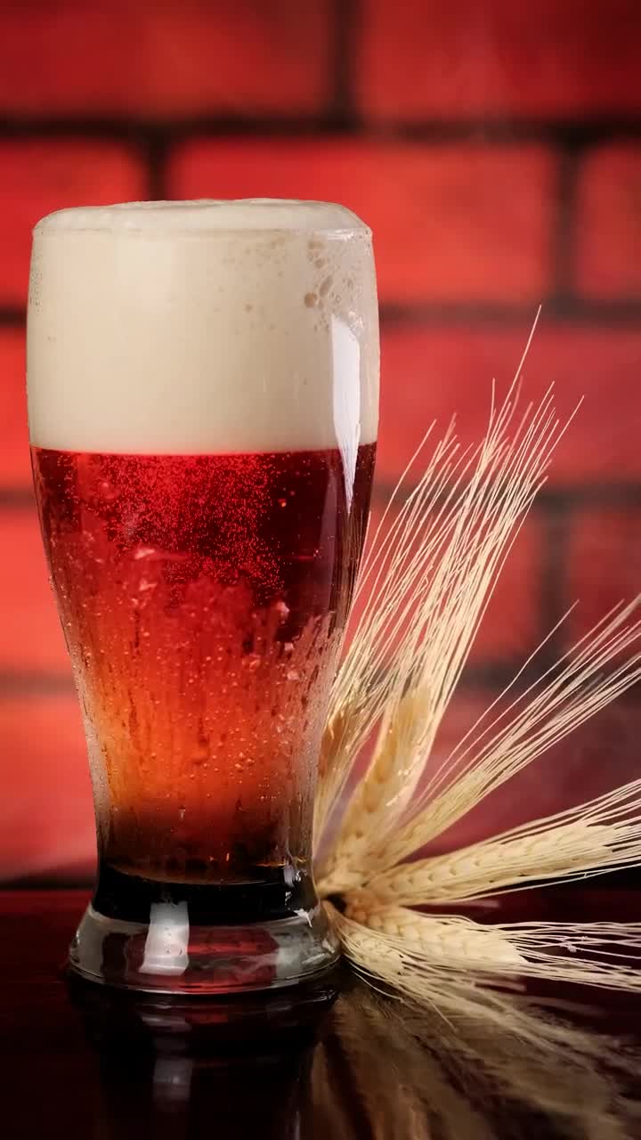 Download Stock Video Composition Of A Glass With Cold Beer Live Wallpaper For PC