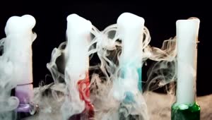 Download Stock Video Colorful Glasses With Dry Ice Live Wallpaper For PC