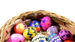 Download Stock Video Colorful Easter Eggs With Painted Patterns Live Wallpaper For PC