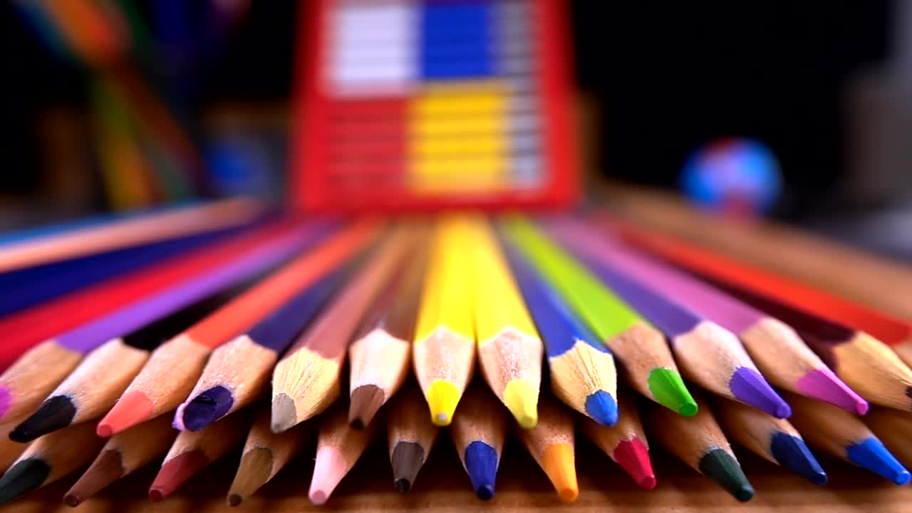 Download Stock Video Colored Pencils Shallow Focus Live Wallpaper For PC