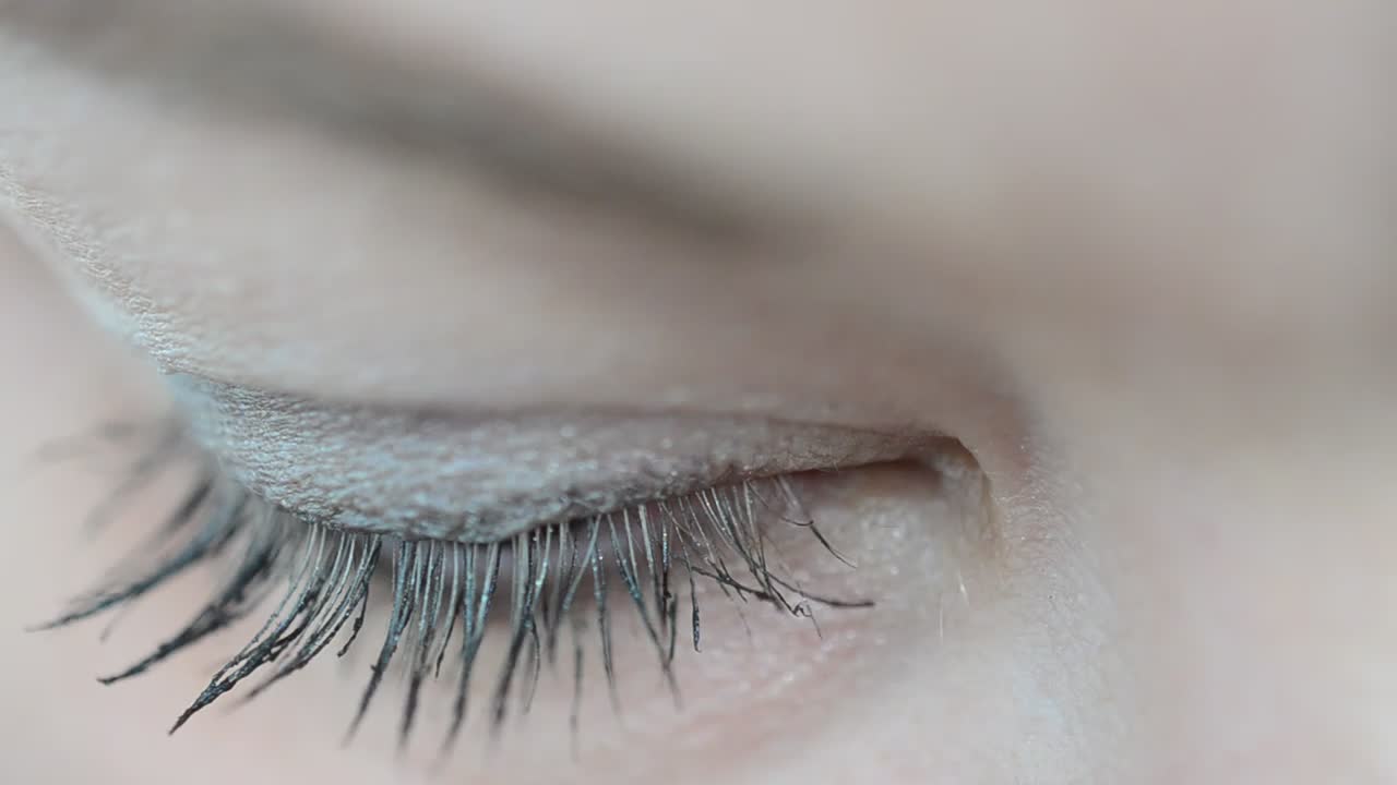 Download Stock Video Eye Of A Young Woman In A Very Close Shot Live Wallpaper For PC